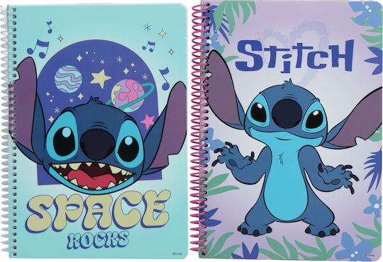 Must Team Spiral Notebook Ruled B5 60 Sheets 2 Subjects 1pcs (Μiscellaneous Designs)