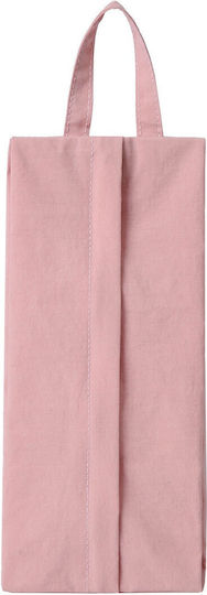 Husă Din Material Textil Pentru Depozitare Haine / Lenjerie Intimă / Șosete Roz 10.5x28x3cm
