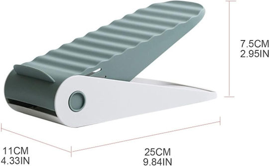 Bază Din Plastic Pentru Depozitarea Pantofilor Verde 25.5x11x7.5cm