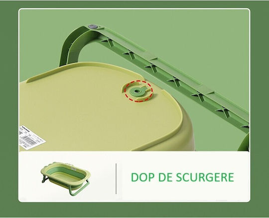 Foldable Baby Bath Green