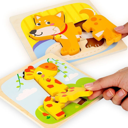 Wooden Kids Puzzle for 3+ years+ Years 3pcs