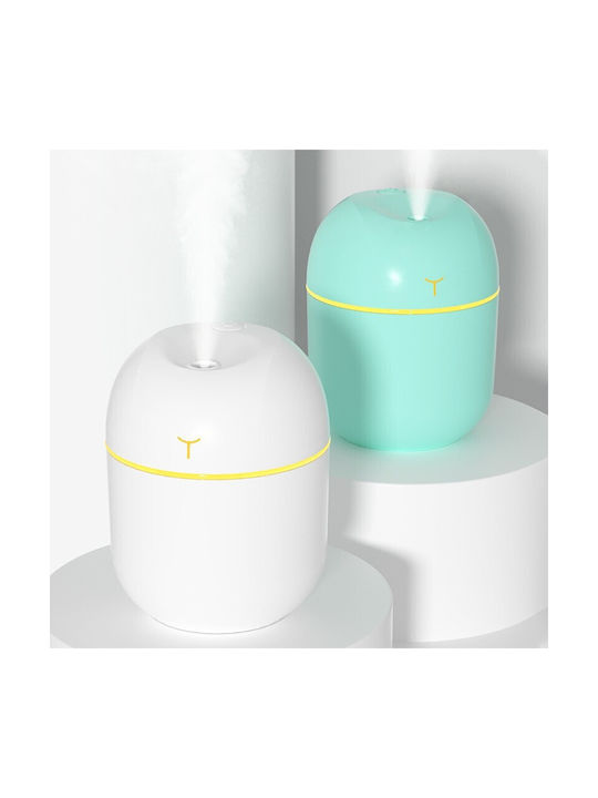 Lumini LED Dispozitiv de aromaterapie Ultrasonic cu temporizator Alb 220ml