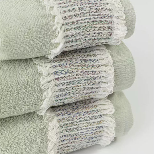Borea Bath Towels Set of Towels 3 pcs Powder