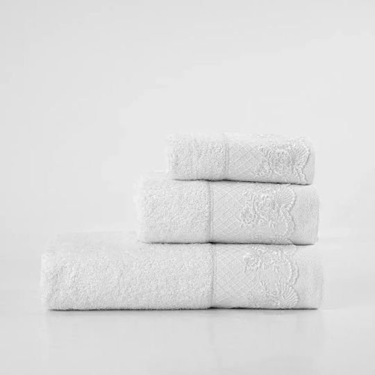 Borea Bath Towels Set 3 pcs Ecru