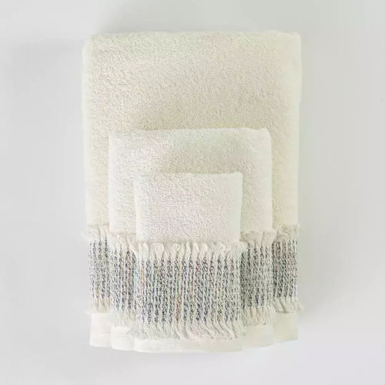 Borea Set De Prosoape De Baie 3 Buc Ecru