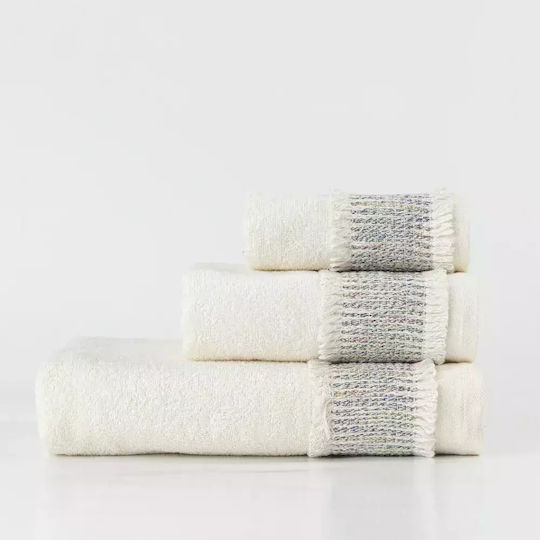 Borea Set De Prosoape De Baie 3 Buc Ecru