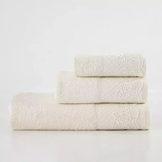 Borea Bath Towels Set 3 pcs Ecru