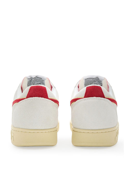 Mi Basket Low Used Herren Sneakers Rot