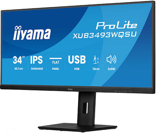 Iiyama XUB3493WQSU-B6 Ultrawide IPS Monitor 34" 3440x1400