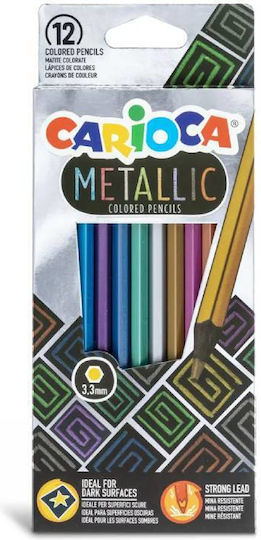 Carioca Metallic Colored Pencil Set Package of 1 packages
