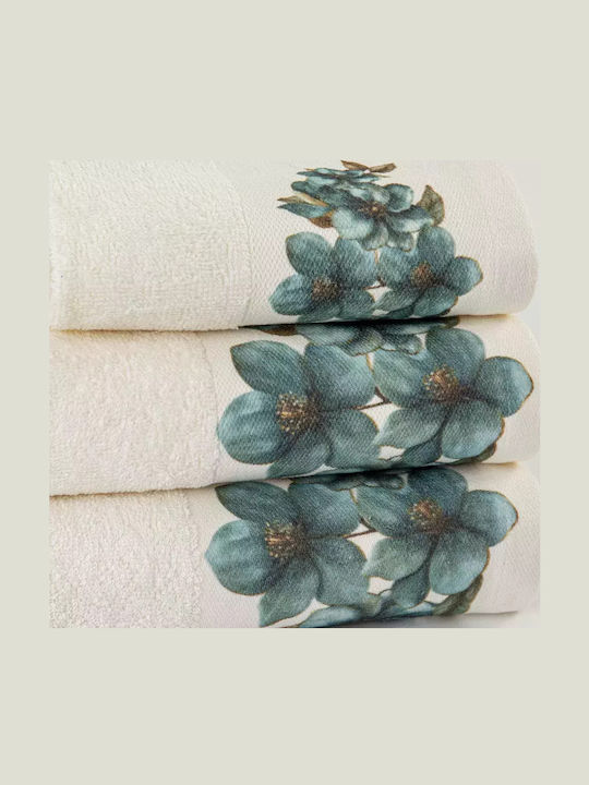 Borea Set De Prosoape De Baie 3 Buc Emerald Ecru