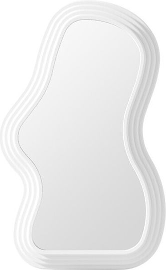 Wall Mirror with White Frame 40.3x26cm 1pcs