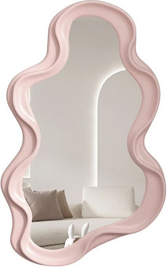Wandspiegel mit Rosa Rahmen 41x26cm 1Stück