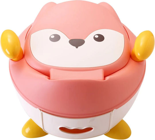 Potty Bowl with Lid Pink