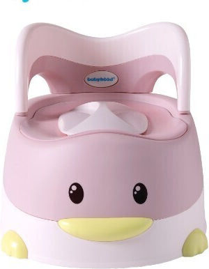 Potty Clasic cu Capac Roz