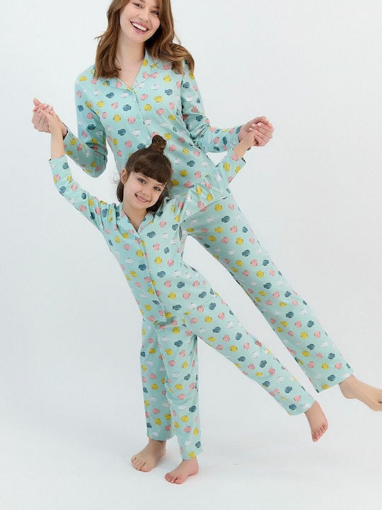 Roly Poly Set Pijamale pentru Femei Pistachio