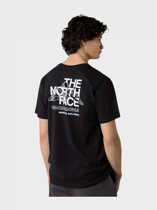 Mountain Sketch T-Shirt Black