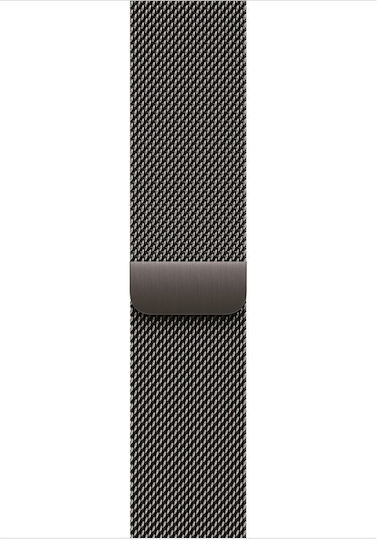 Apple Apple Watch Series 10 Cellular Titanium 46mm Wasserdicht mit eSIM und Herzfrequenzmesser (Slate - Milanese Loop Slate - S/M)