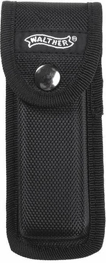 Walther Black Tac Tanto Knife Pocket Knife Black in Sheath