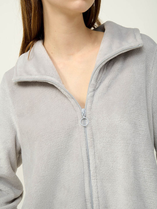 Vamp Winter Damen Robe Gray Silver