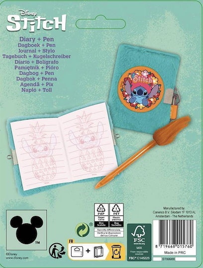 Disney Stitch Mini Diary + Pen