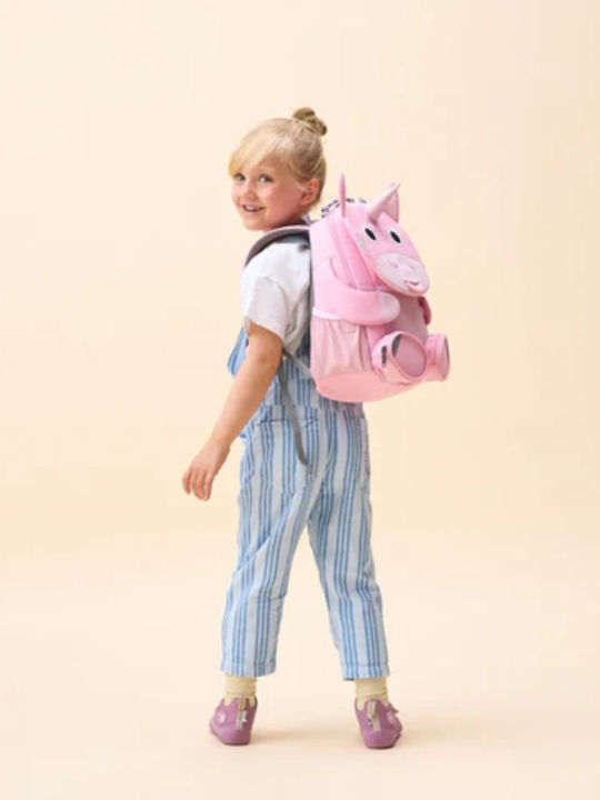 Affenzahn Schulranzen Rucksack Kindergarten Rosa mit Flaschenhalter 8Liter