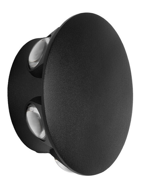 GloboStar Sol Schutz-Wandmontierte Außenbeleuchtung Integrierte LED 12W 2700K 12x5.5x12cm
