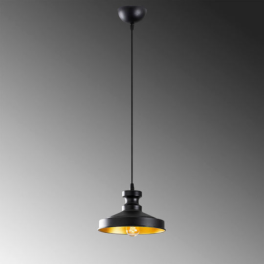 Asir Group Berceste Hängelampe Schwarz mit Fassung E27 22x22x109cm.