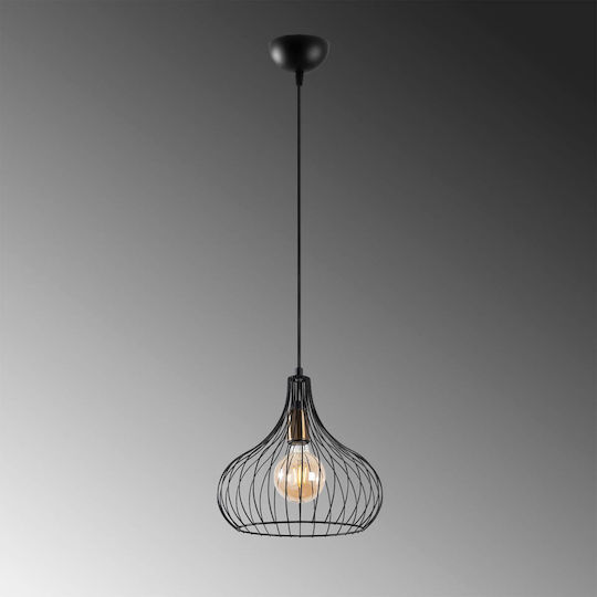 Opviq Teldamla Pendant Light Black with Socket E27 22x22x120cm