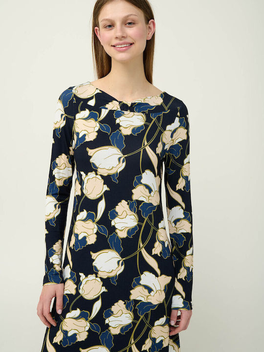 Vamp Winter Damen Nachthemd Blue