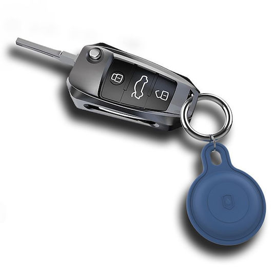 Mobile Origin Keychain Case Silicone for AirTag in Black color