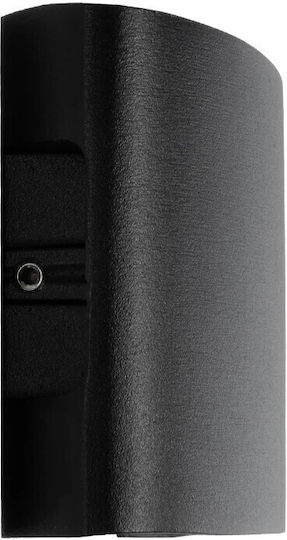 GloboStar Sixoad Επιτοίχιο Εξωτερικό Φωτιστικό LED IP65 8W με Θερμό Λευκό Φως Διπλής Δέσμης 12x4x8εκ.