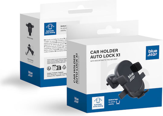 Blue Star Auto Handyhalterung mit verstellbaren Haken Schwarz