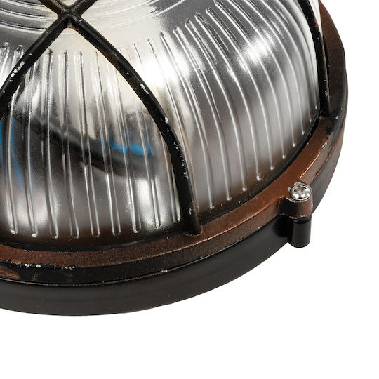 GloboStar Boatlight Стенна Външна Костенурка E27 IP65 17.5x17.5x9εκ.