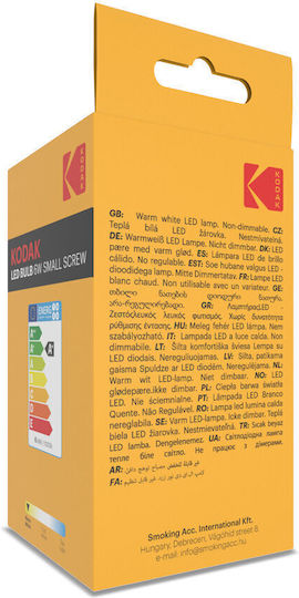 Kodak LED-Lampe 6W für Fassung E14 und Form R50 Warmes Weiß