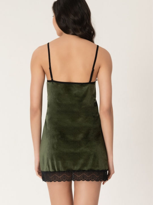 CottonHill Cămașă de noapte pentru Femei Dark Green Beatrice