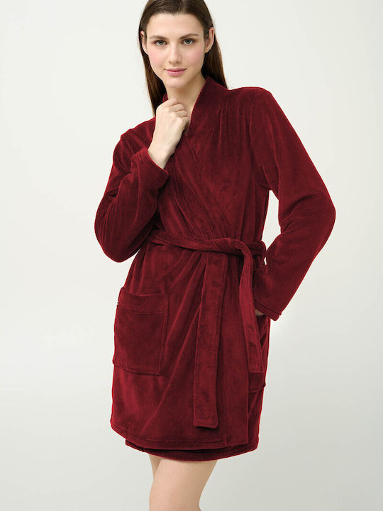 Vamp Winter Women's Robe Red Porto