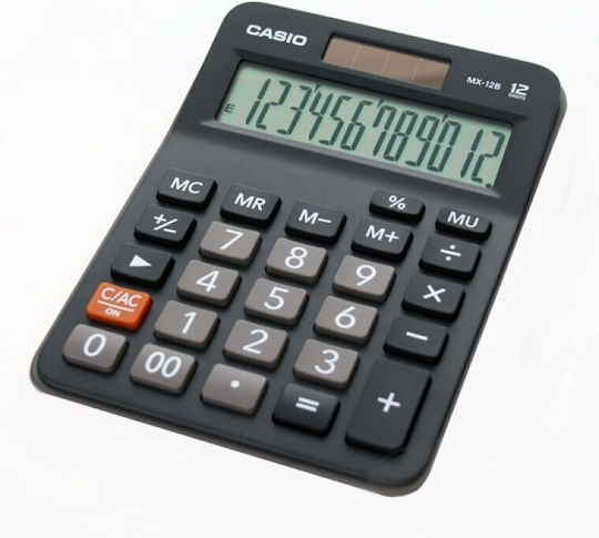Casio Calculator 12 Digits in Black Color 1pcs