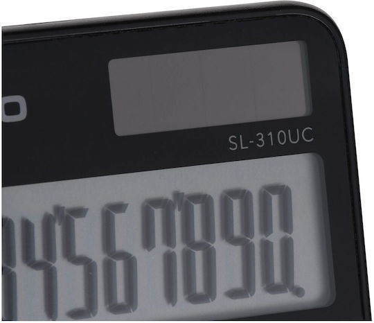Casio SL-310UC Αριθμομηχανή Λογιστική Τσέπης 10 Ψηφίων σε Μαύρο Χρώμα