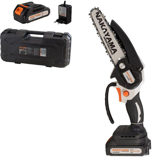 Nakayama EC1050 Κλαδευτικό Αλυσοπρίονο Μπαταρίας 2x2Ah Brushless 21V 1kg με Λάμα 15cm