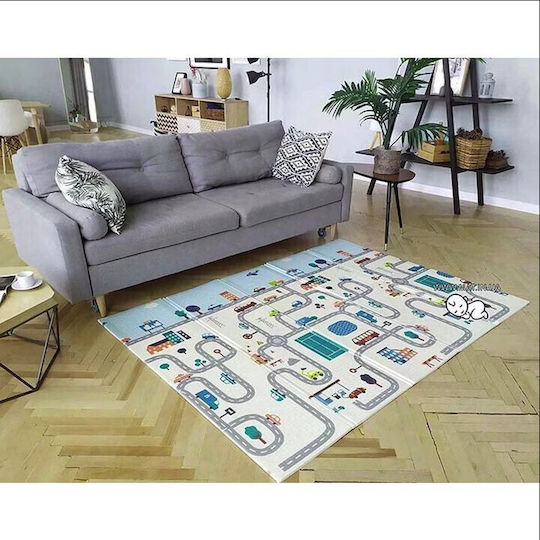 Χαλάκι Δραστηριοτήτων Μπεζ 200x180cm Πάχους 8mm