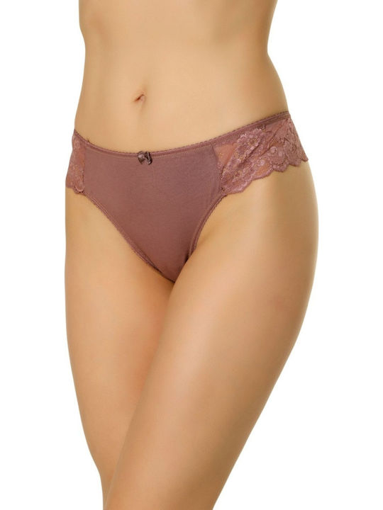 Esmeralda Femeie Brazilia cu Dantelă Pink