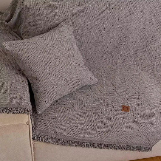 Borea Bari Ριχτάρι Πολυθρόνας Chenille 180x180εκ. Εκρού 032425058069