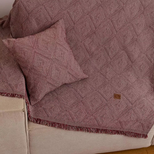 Borea Bari Three-Seater Sofa Throw Chenille 180x300 cm Grey