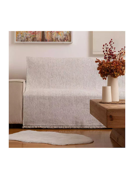 Borea Velvet Ριχτάρι Διθέσιου Καναπέ Βελουτέ 180x250εκ. Κάμελ 032430188075
