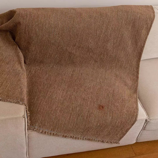 Borea Velvet Ριχτάρι Πολυθρόνας Βελουτέ 180x180εκ. Γκρι 032429052069
