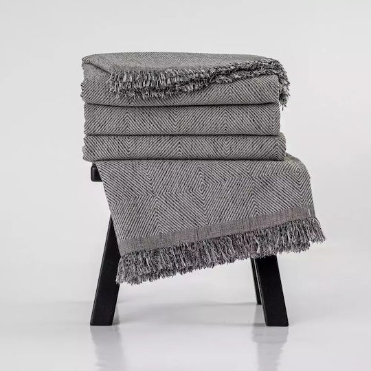 Borea Bari Ριχτάρι Διθέσιου Καναπέ Chenille 180x250εκ. Μπορντώ 032426101075