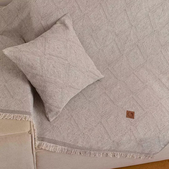 Borea Bari Ριχτάρι Διθέσιου Καναπέ Chenille 180x250εκ. Μπορντώ 032426101075