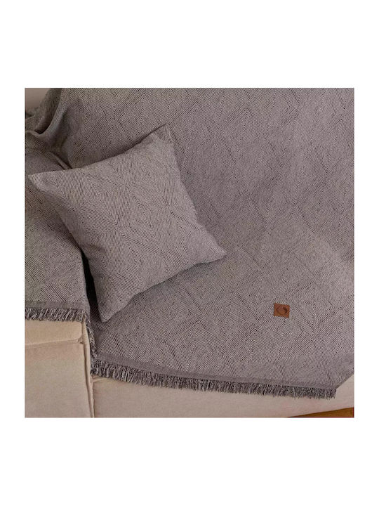 Borea Bari Ριχτάρι Πολυθρόνας Chenille 180x180εκ. Μπορντώ