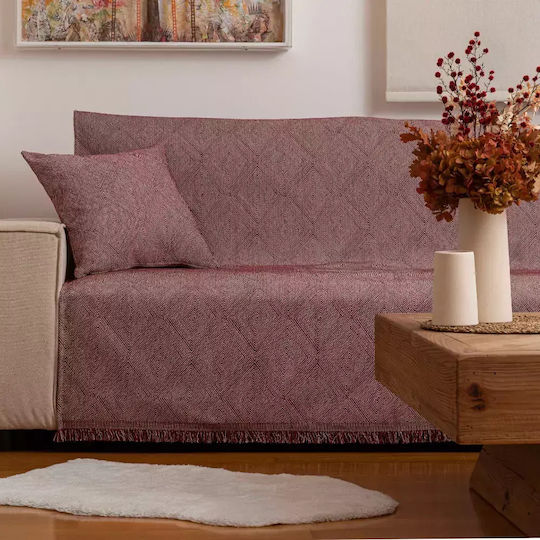 Borea Bari Ριχτάρι Τετραθέσιου Καναπέ Chenille 180x350εκ. Γκρι